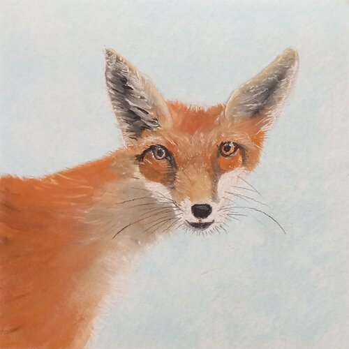 Ein Fuchs für Anna Lena di Sabine Hone, Opera su carta in vendita su Singulart