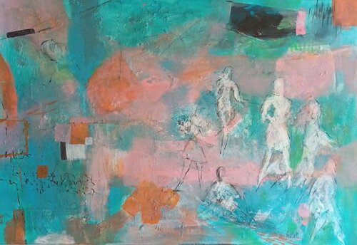 Life goes on di Sabine Hone, Pittura in vendita su Singulart