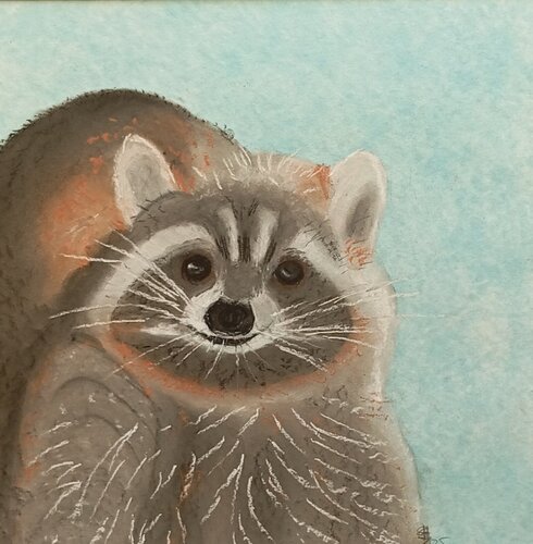 Ein Waschbär für ... by Sabine Hone, Painting for Sale on Singulart