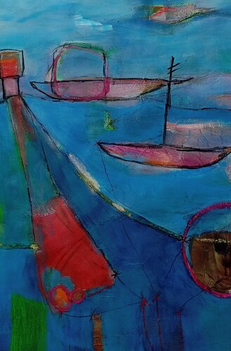 In der Tiefe liegt ein Schatz II di Sabine Hone, Opera su carta in vendita su Singulart