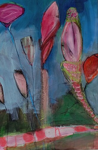 Wundersame Blüten by Sabine Hone, Work on Paper for Sale on Singulart