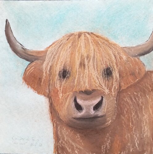 Ein Stier für Tonio di Sabine Hone, Opera su carta in vendita su Singulart