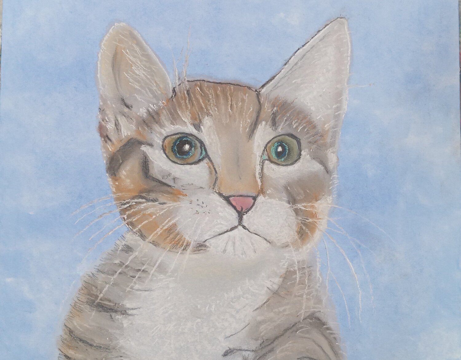 Eine Katze für Zina Sabine Hone Werk auf Papier zu verkaufen