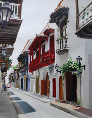 Calle del Colombia di Maria Deely, Disegno in vendita su Singulart