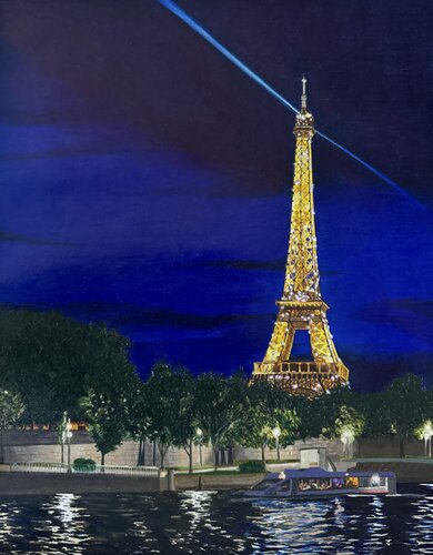 Midnight in Paris de Maria Deely, Dibujo a la venta en Singulart