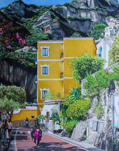 Positano by Maria Deely, 소묘 for Sale on Singulart