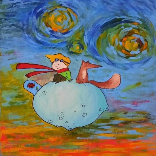 How do you feel about your best friend? von Claudia Menezes, Malerei kaufen auf Singulart