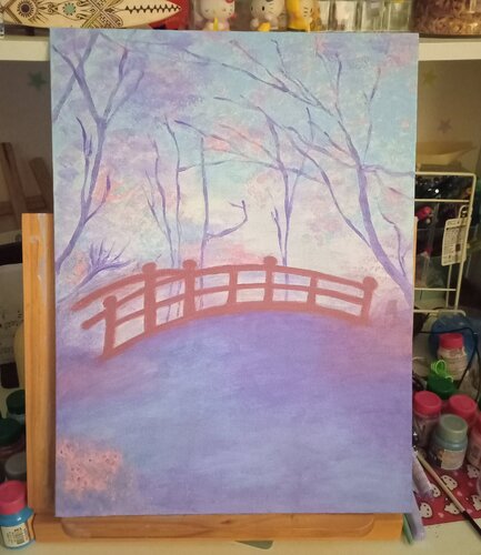 The bridge by Claudia Menezes, Painting for Sale on Singulart