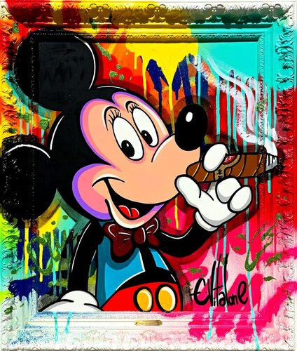 Mickey Loves Cigar von Eddy Vitalone, Malerei kaufen auf Singulart