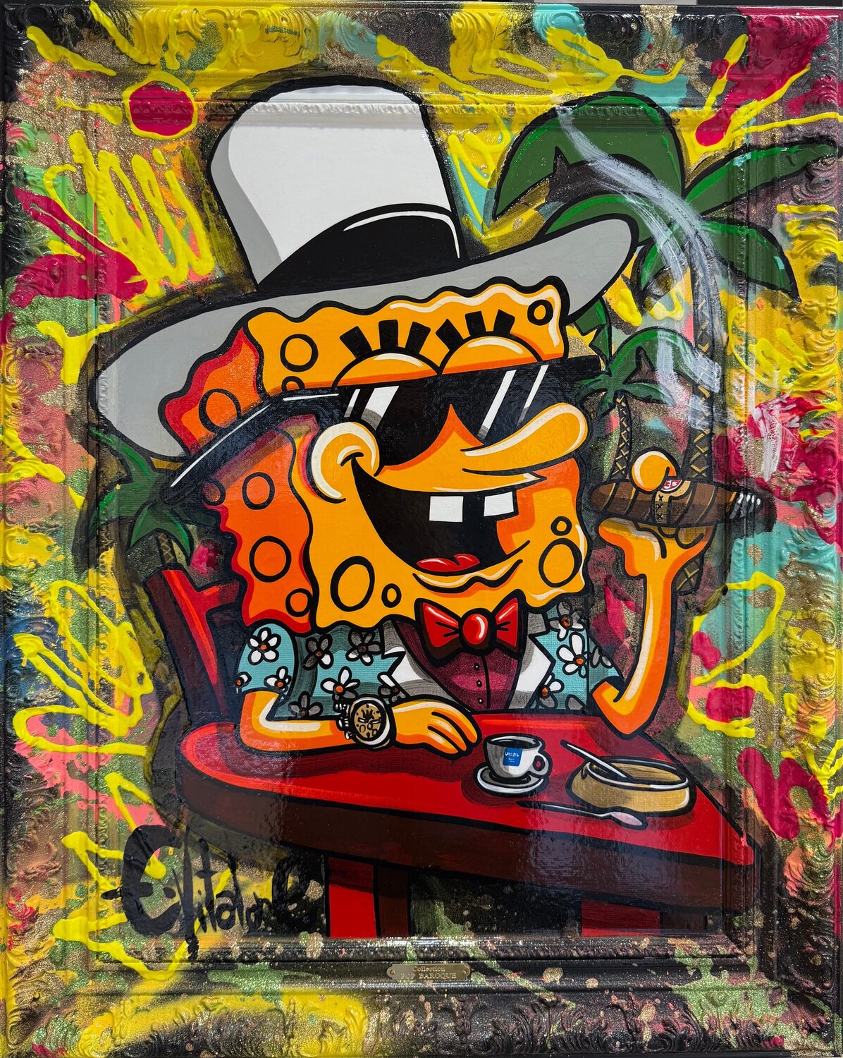 Como estas, estoy muy bien Eddy Vitalone Original painting for sale