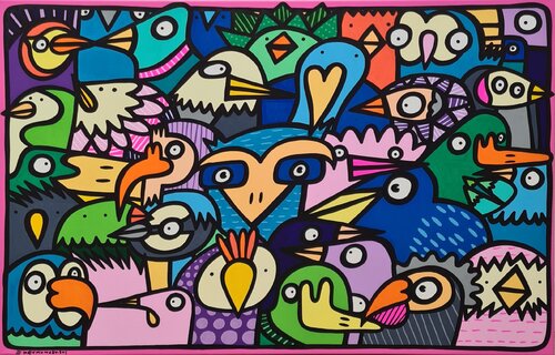 The Sky Chorus by Kev Munday, Painting for Sale on Singulart