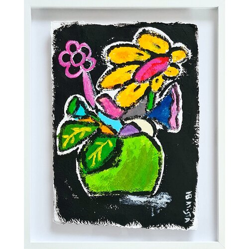Purple Flower di Helder Batista, Pittura in vendita su Singulart