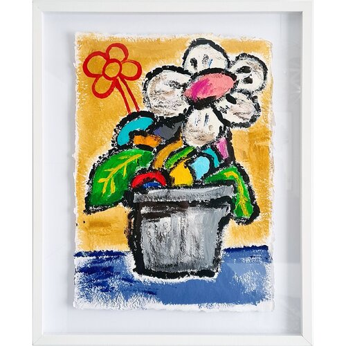 Red Flower di Helder Batista, Pittura in vendita su Singulart