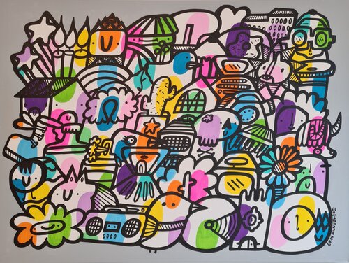 Sound Of The Streets by Kev Munday, Painting for Sale on Singulart