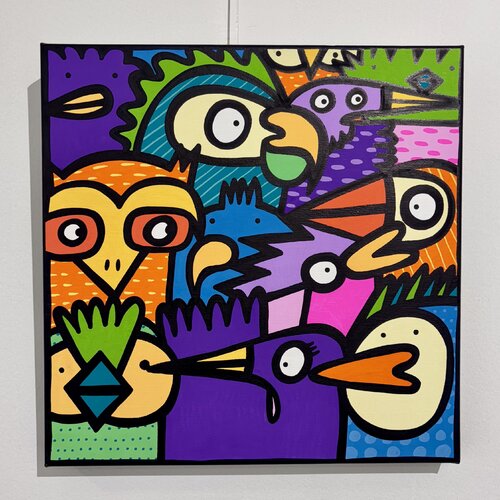 Squawk by Kev Munday, Painting for Sale on Singulart