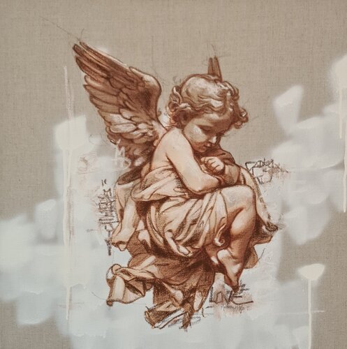 Under cover di Mathieu _1976, Pittura in vendita su Singulart