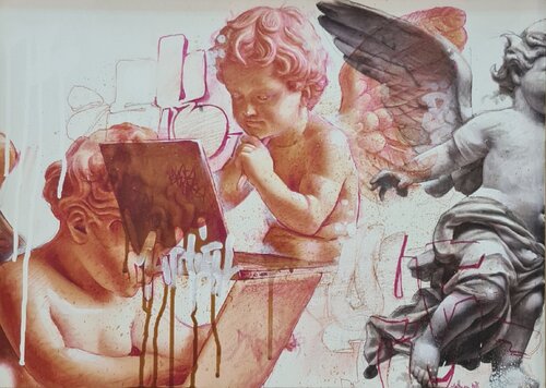 Connecting angels von Mathieu _1976, Malerei kaufen auf Singulart