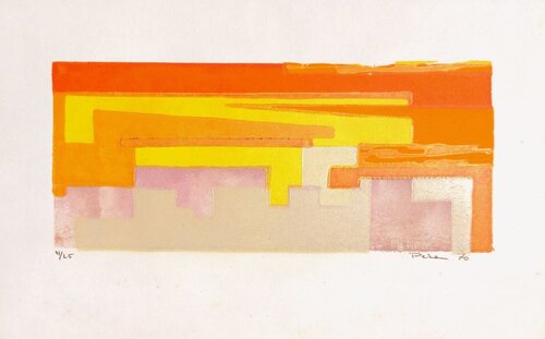 Coucher de soleil by Monique Pehem, Work on Paper for Sale on Singulart