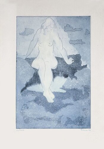 Dans les nuages by Monique Pehem, Work on Paper for Sale on Singulart