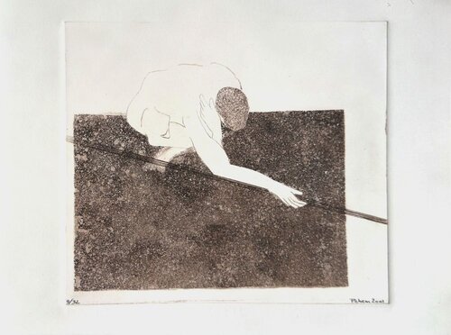 L'homme au bâton by Monique Pehem, Work on Paper for Sale on Singulart