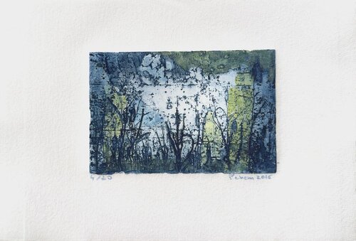 Les roseaux by Monique Pehem, Work on Paper for Sale on Singulart