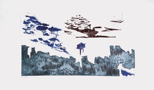 Paysage sauvage by Monique Pehem, Work on Paper for Sale on Singulart