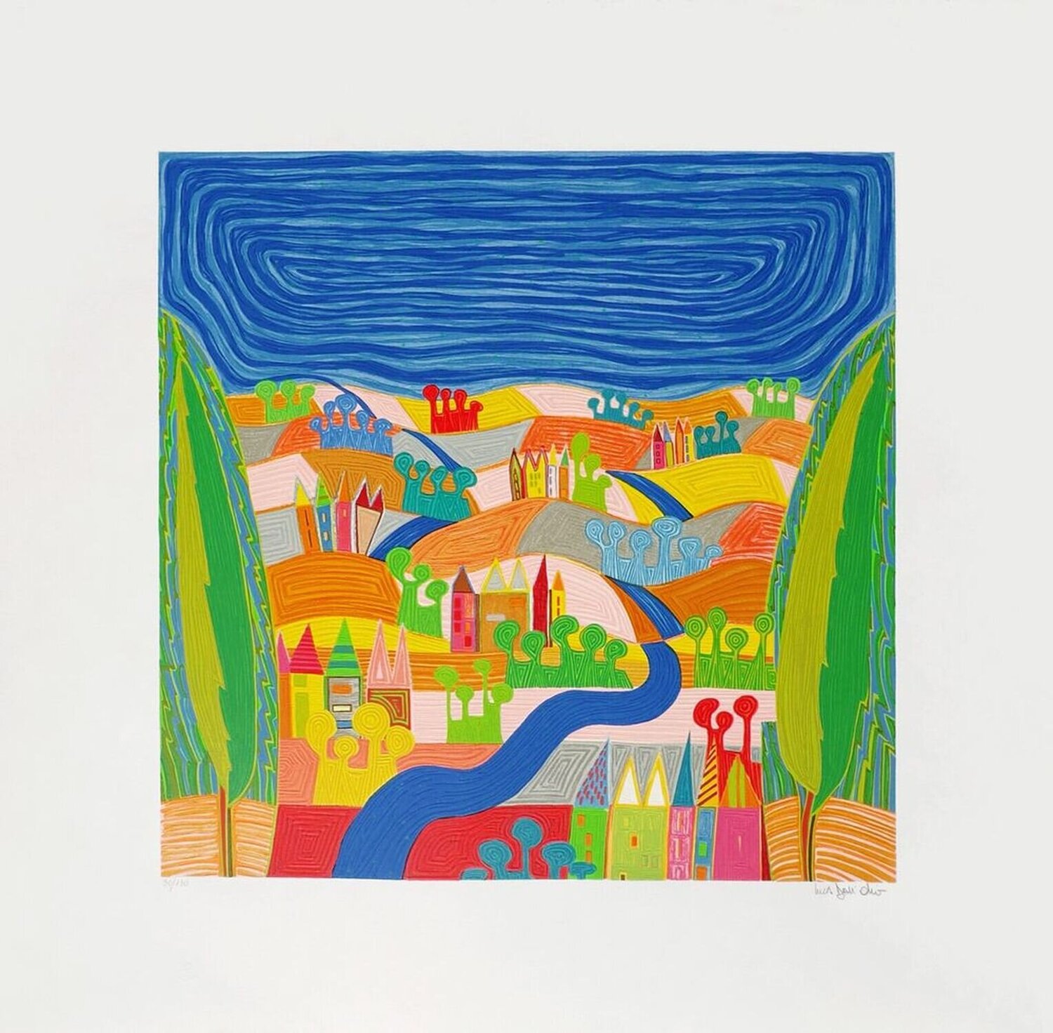 Bavaria Luca Dall'Ollio Opera su carta in vendita