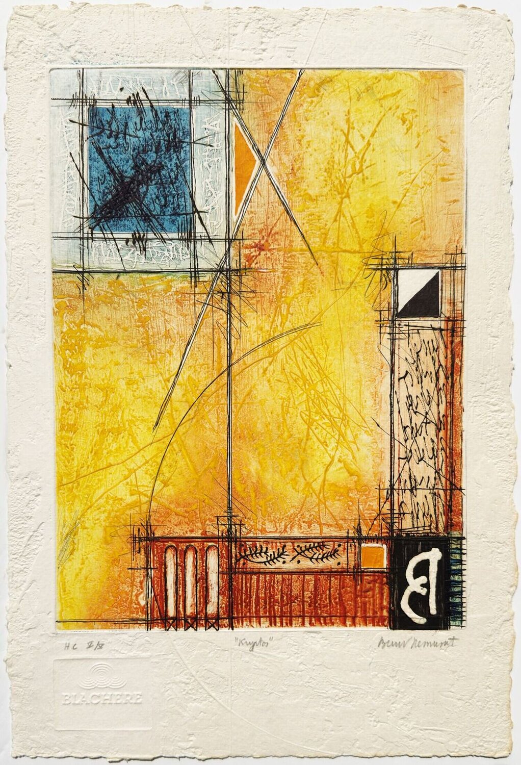 Kryptos Bernard Remusat Work on Paper for sale