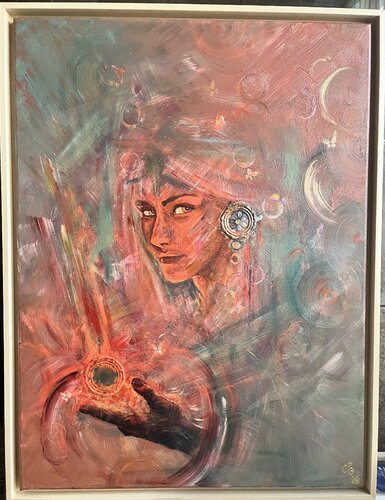 "fire spirit",  from Mystic series de Svetlana Peter, Pintura a la venta en Singulart