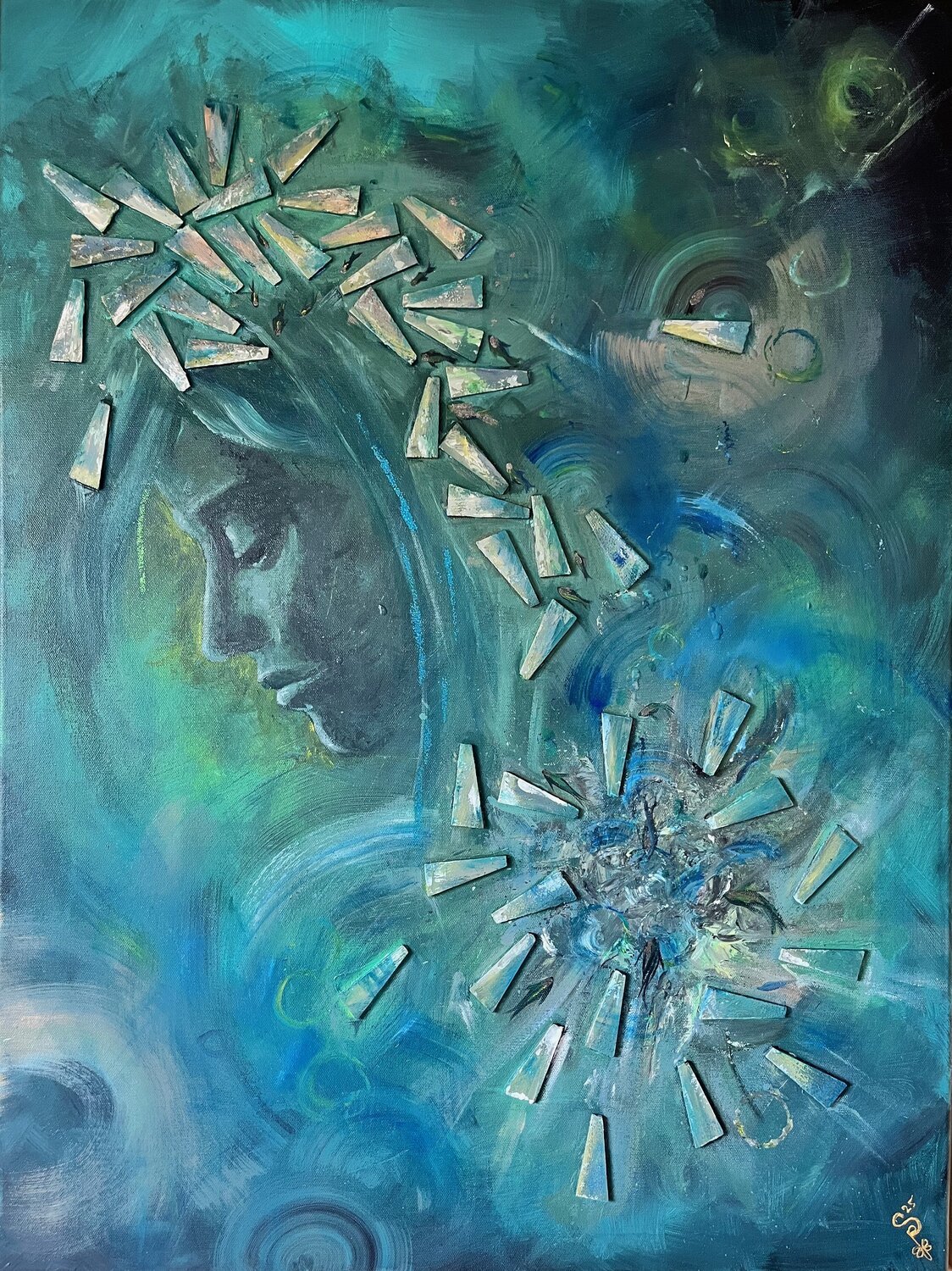 "water spirit",  from Mystic series Svetlana Peter Originalgemälde zu verkaufen