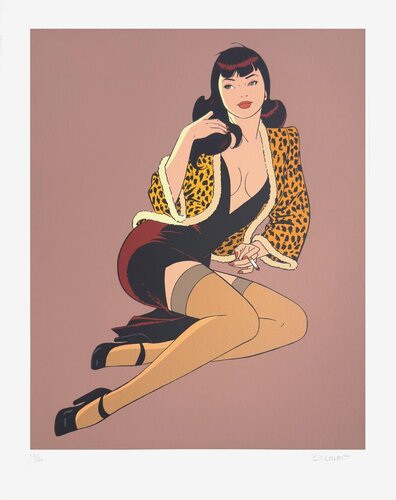 Pin-up léopard di Philippe Berthet, Opera su carta in vendita su Singulart