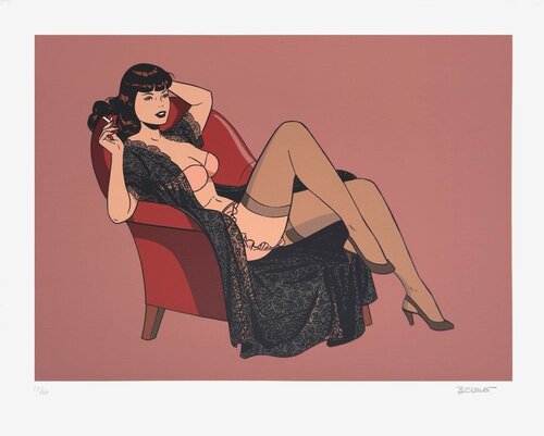 Pin-up poison ivy de Philippe Berthet, Obra en papel a la venta en Singulart