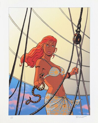 Pin-up Venin I par Philippe Berthet, Œuvre sur papier en vente sur Singulart