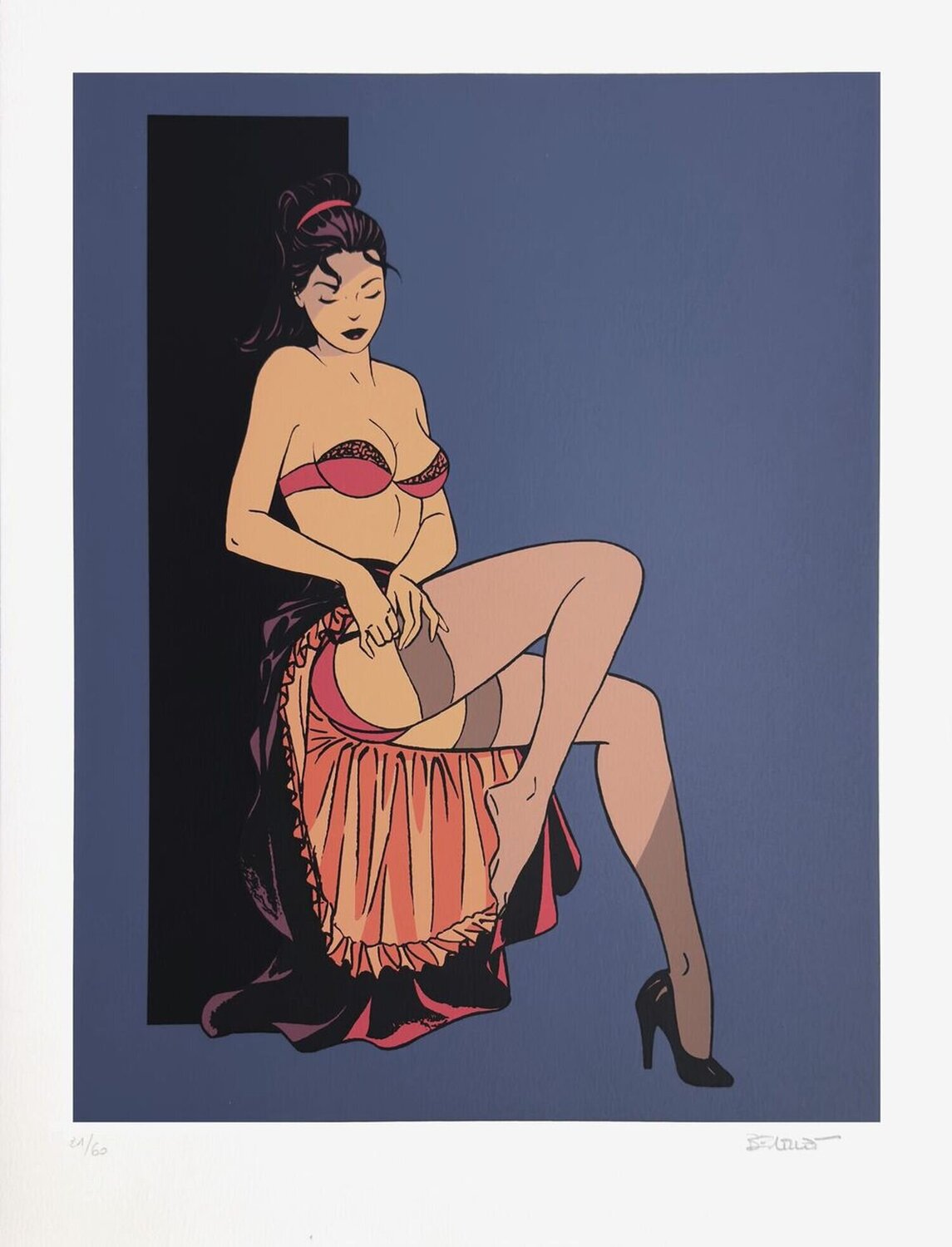 Pin-up en bas nylon Philippe Berthet