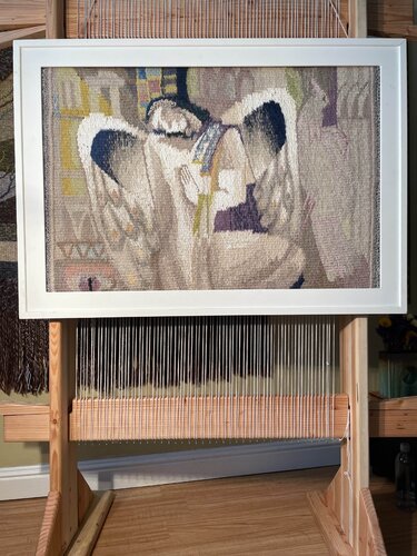 " White Angel" van Raisa Kaznacheyeva, Textiel te koop op Singulart