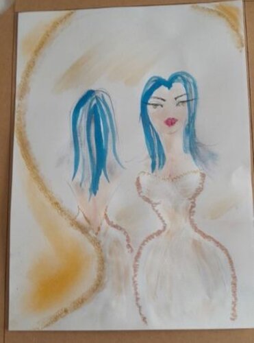 Allo specchio par Grazia Pacilli, Œuvre sur papier en vente sur Singulart