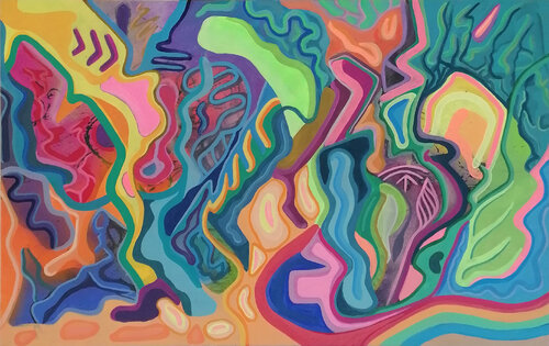 "Coral garden" par Manuel Mohr, Peinture en vente sur Singulart