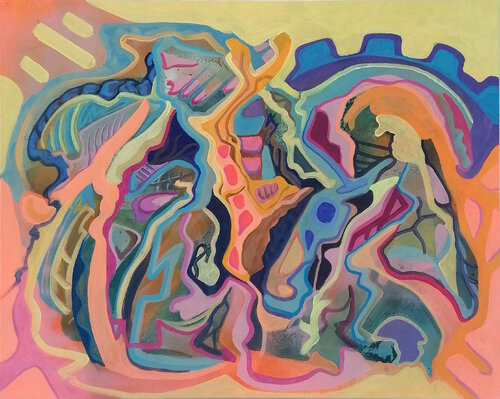 Organic Sphere par Manuel Mohr, Peinture en vente sur Singulart