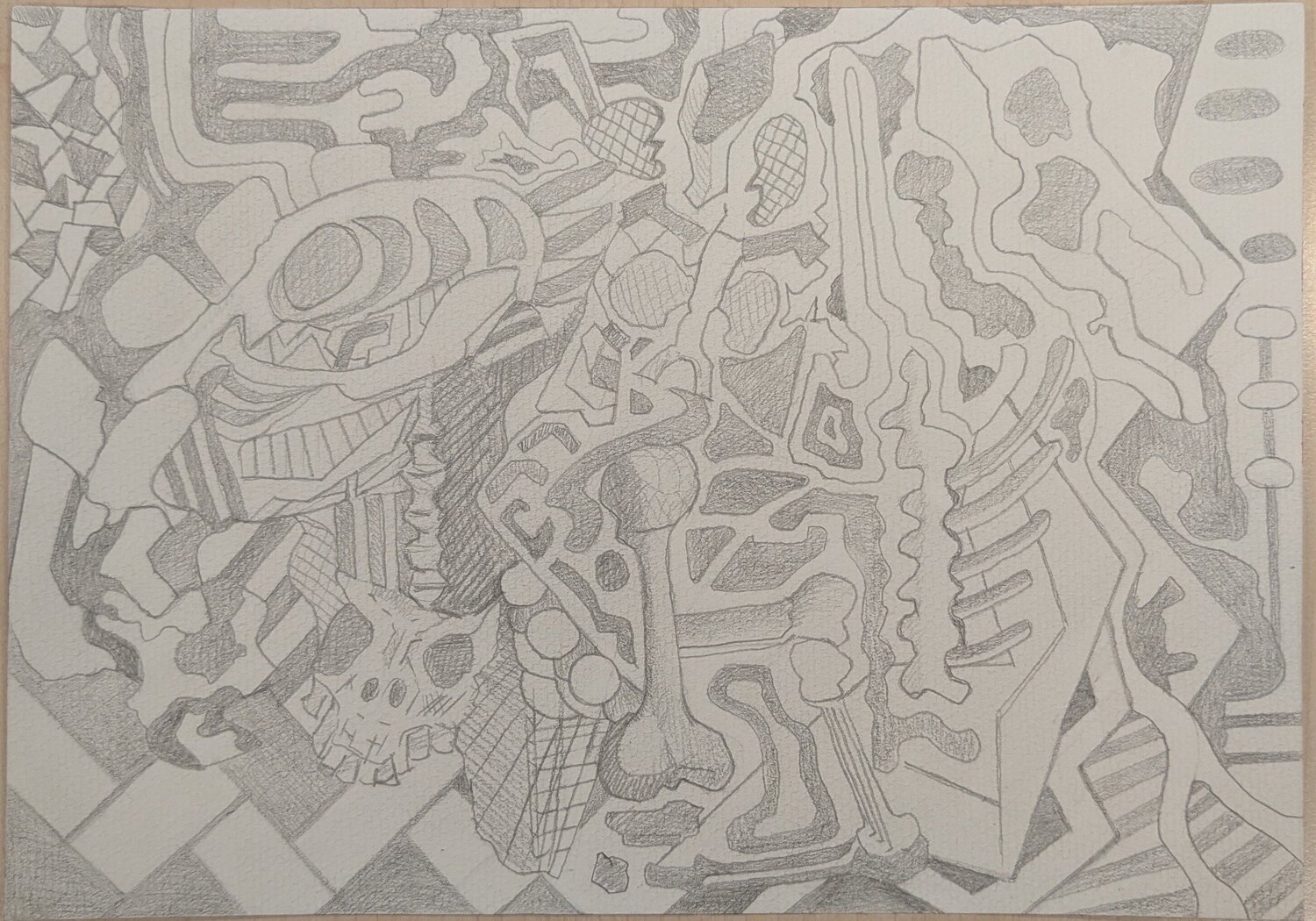 Bones in a cave Manuel Mohr Dessin à vendre