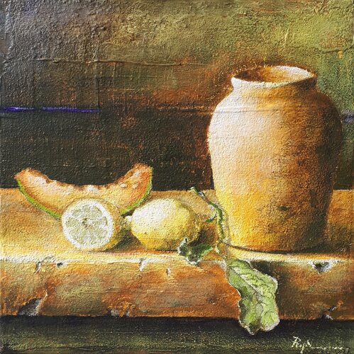 Still life 230305 van Pasquale Rapicano, Schilderij te koop op Singulart