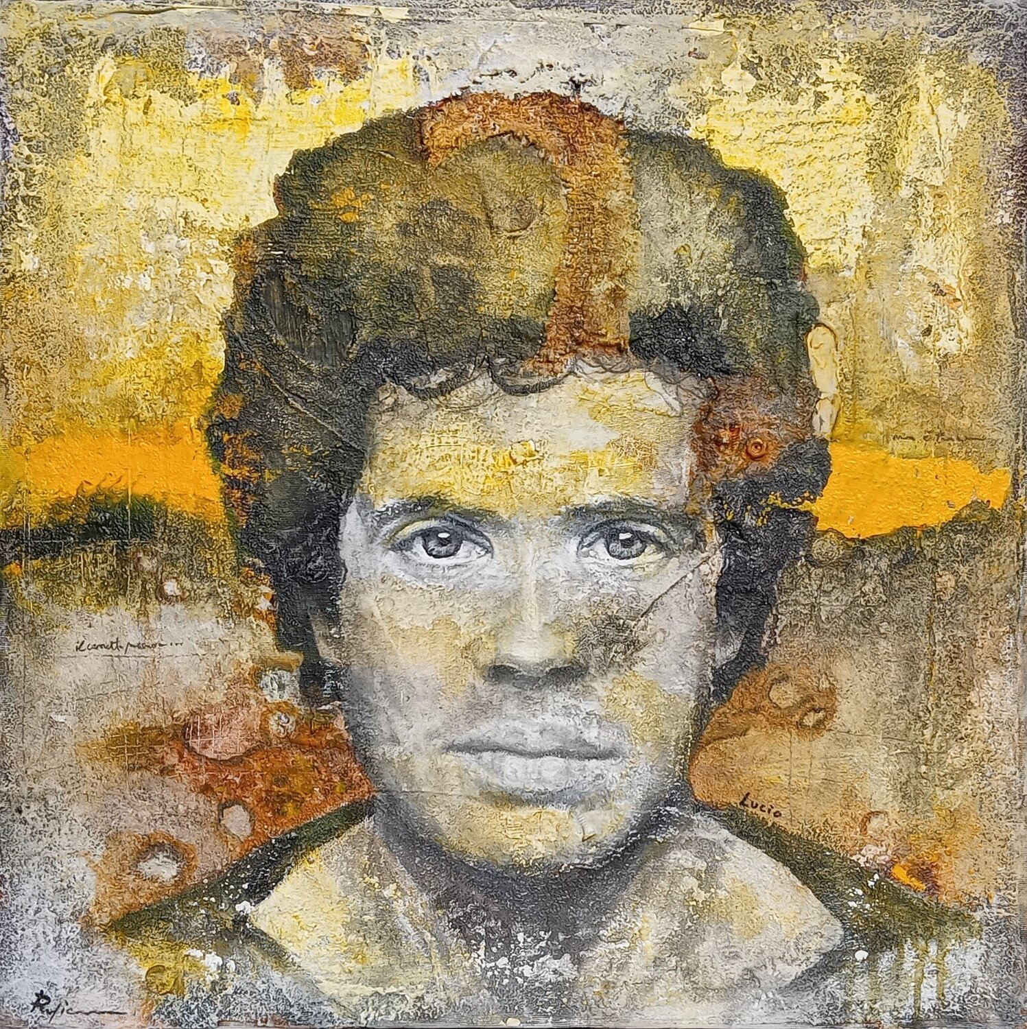 Rust (Lucio Battisti) Pasquale Rapicano Pintura original en venta