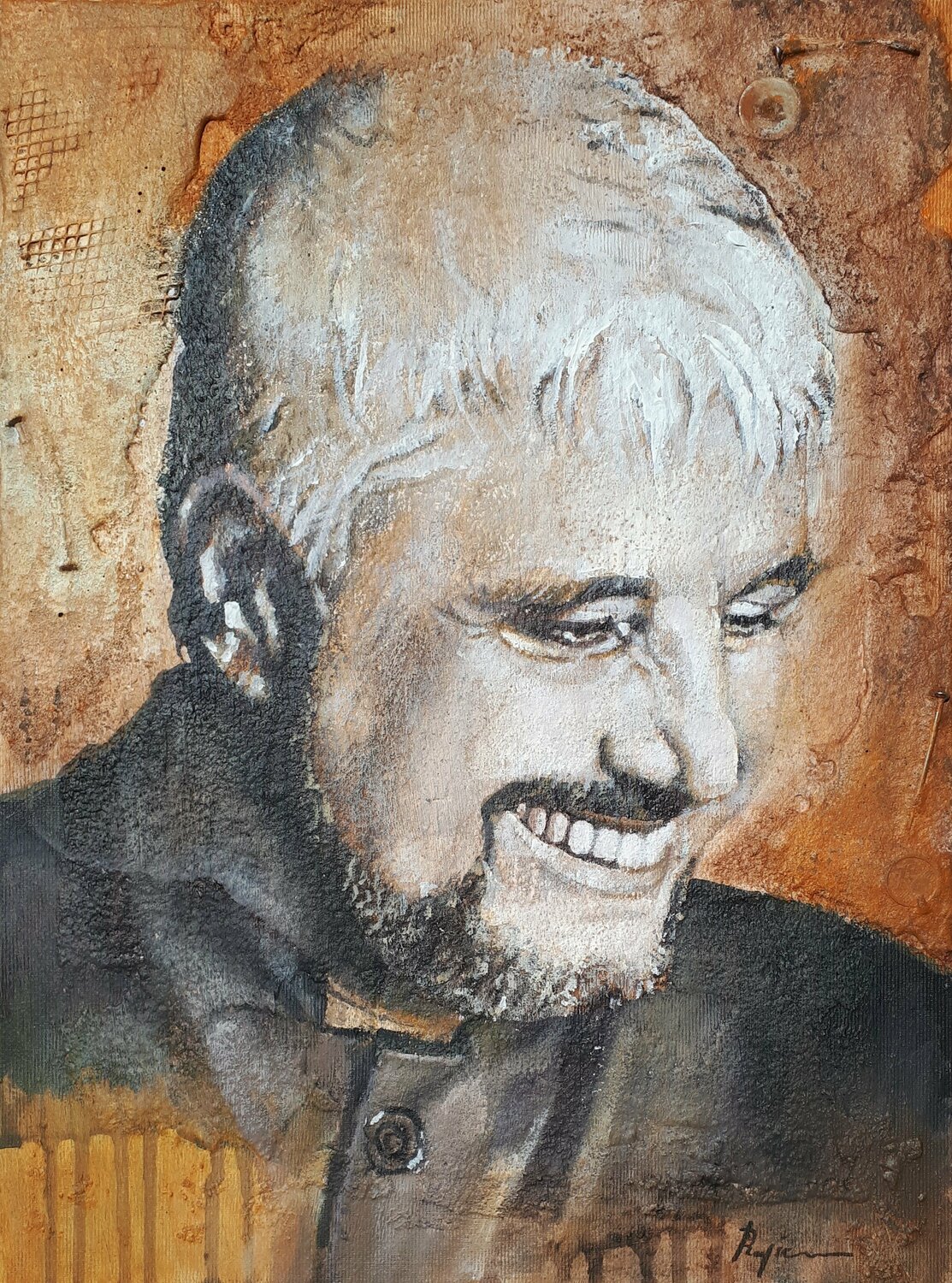 Rust (Pino Daniele) Pasquale Rapicano Origineel schilderij te koop