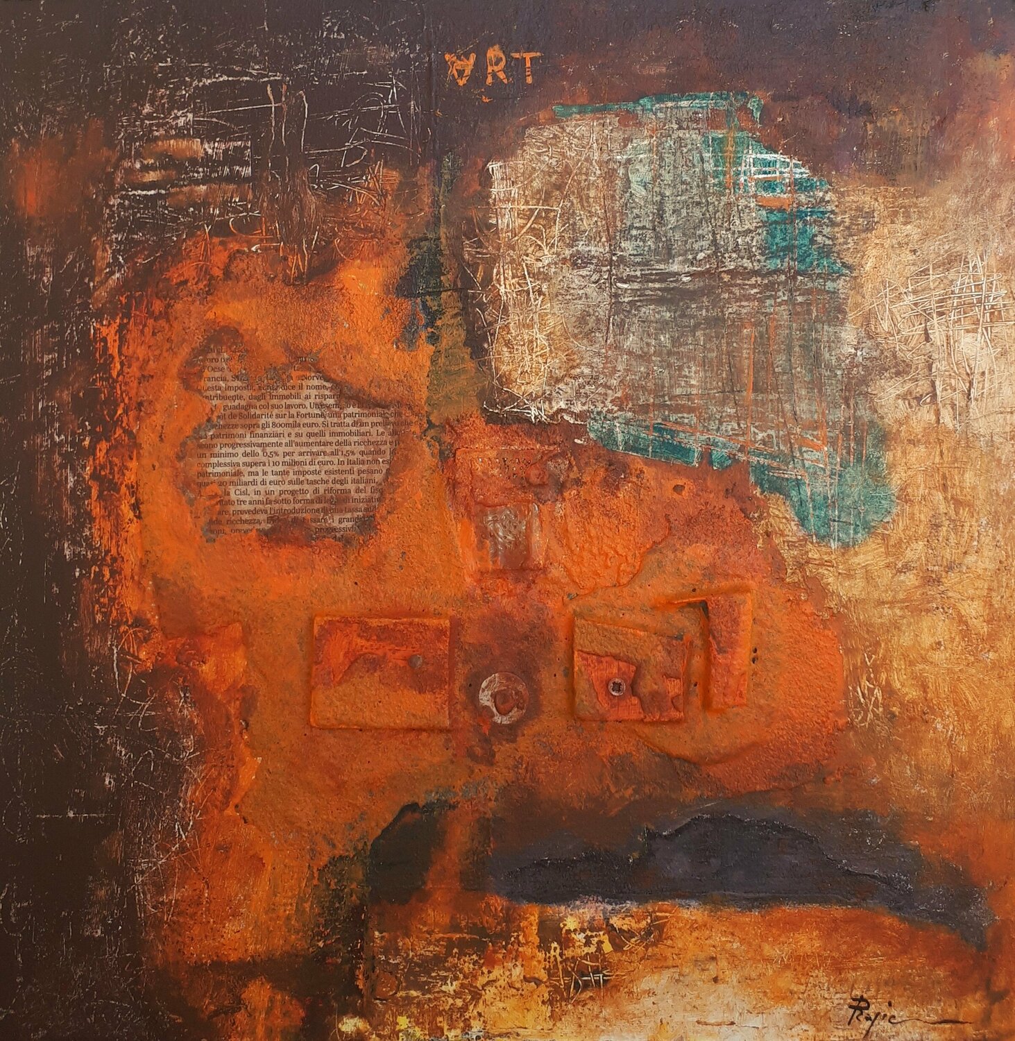 Rust 200821 Pasquale Rapicano Originalgemälde zu verkaufen