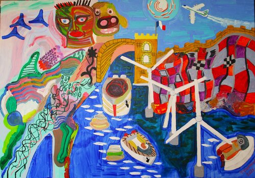 Sortie Du Port by Thomas Formule, 油畫 for Sale on Singulart