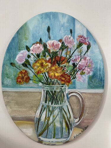 Vaso di fiori von Stefania Del Papa, Malerei kaufen auf Singulart