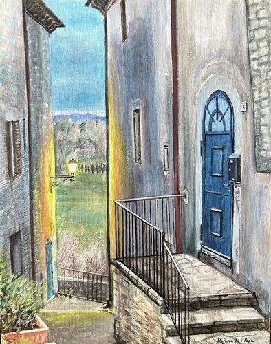 A Glimpse of Umbria by Stefania Del Papa, Painting for Sale on Singulart