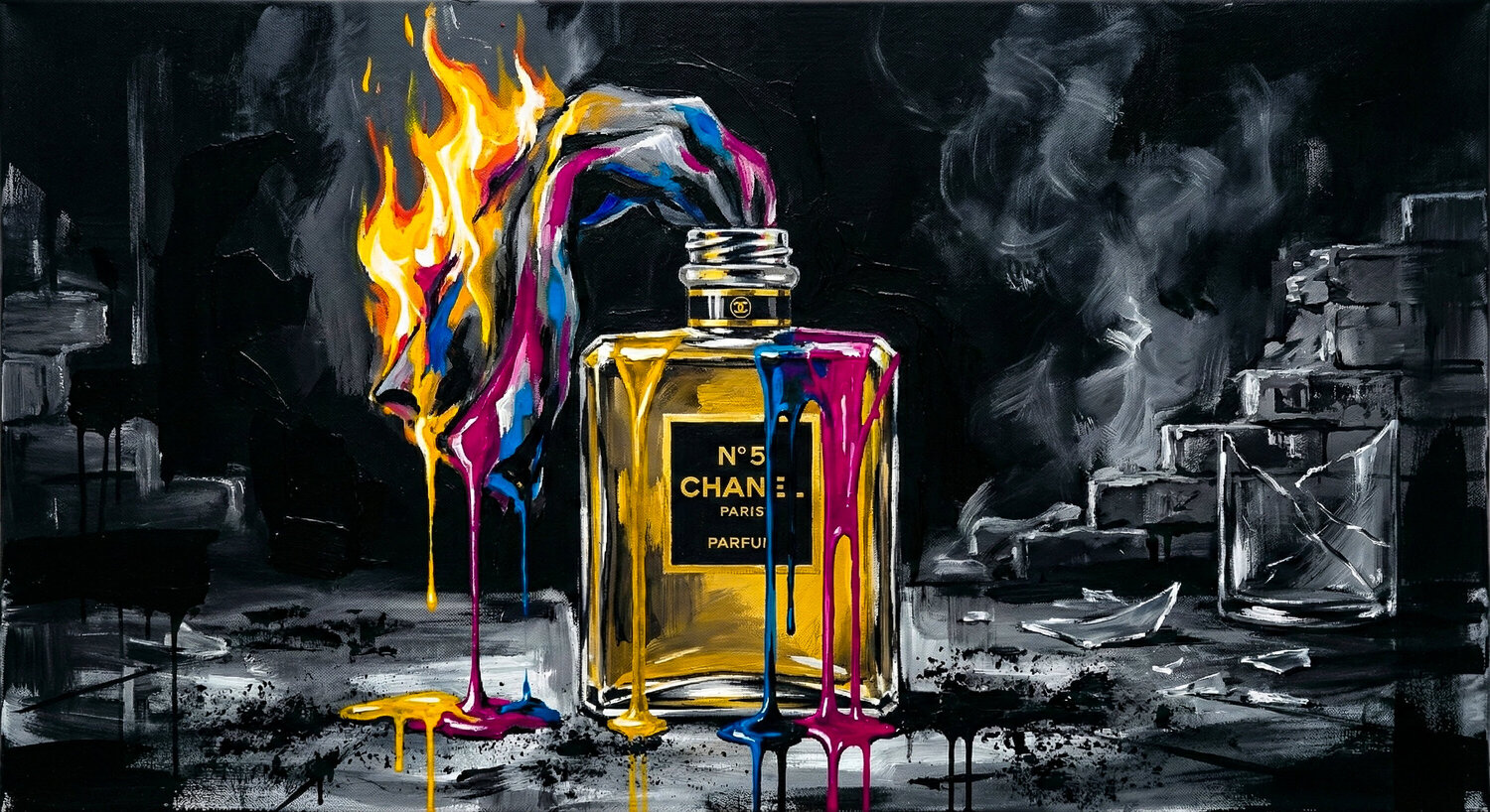 Die brennende Ikone - Profumo Infernale (Limited Edition) David Immanuel Levi Druck zu verkaufen