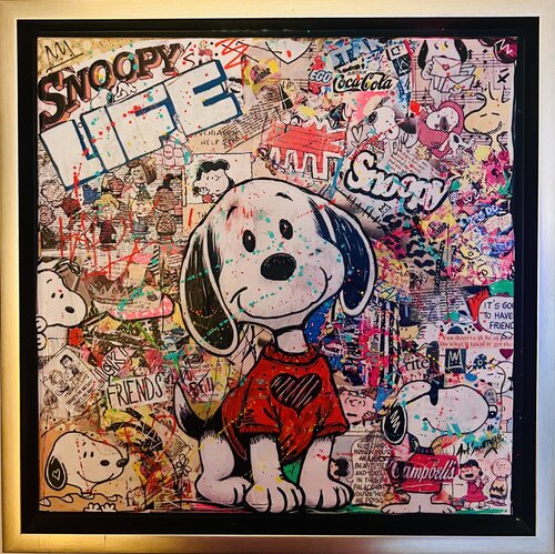 Snoopy lifestyle di Patricia Ducept, Pittura in vendita su Singulart