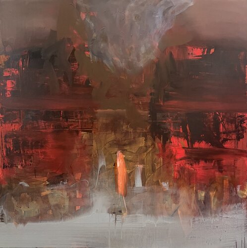 The Red Picture di Bjørnulf Dyrud, Pittura in vendita su Singulart