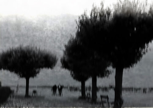 "At the shore" overpainted von Olli Boehm, Fotografie kaufen auf Singulart